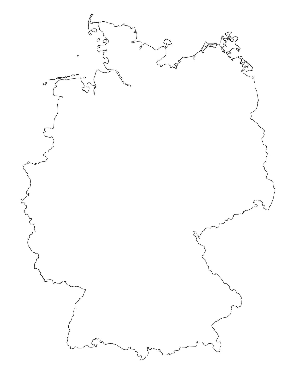 地図をドイツの概要