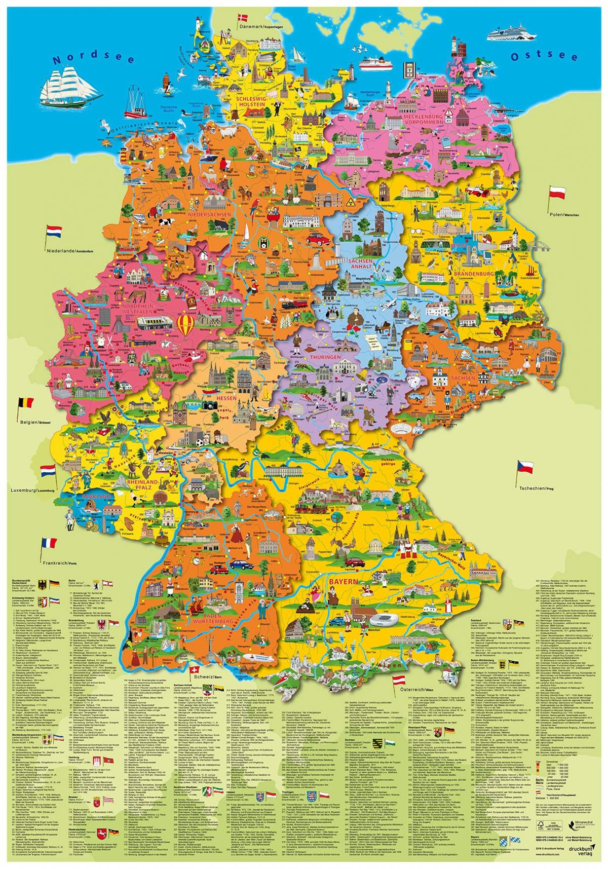 ドイツの見所地図