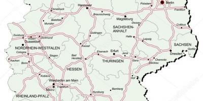 ドイツの地図 マップ ドイツ欧州 欧州