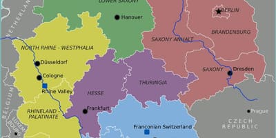 ドイツの地図