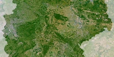 地図をドイツの衛星
