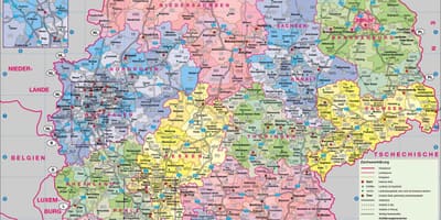 地図をドイツの大