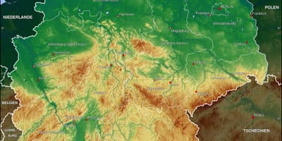 地図のドイツ物理