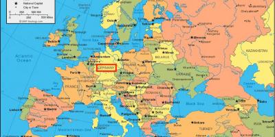 地図のドイツや欧州