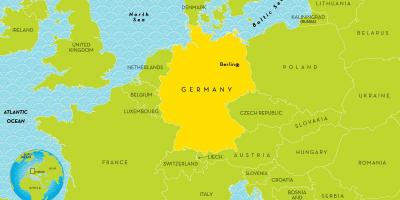 ドイツ及びその近隣周辺国での地図